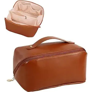 Portable PU Leather Makeup Organizer