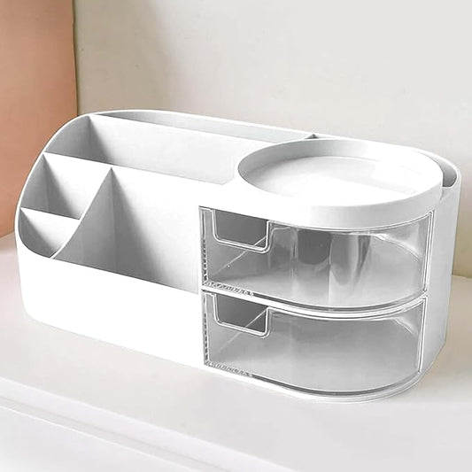 Makeup Organizer Box 💄 with Transparent Drawer