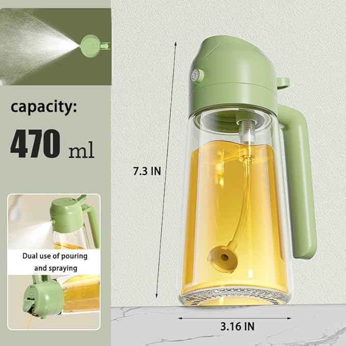 2-in-1 Oil Sprayer & Dispenser Bottle