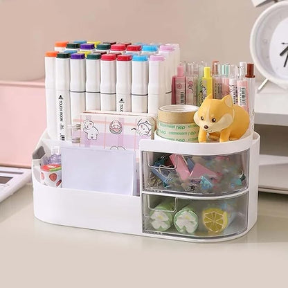 Makeup Organizer Box 💄 with Transparent Drawer