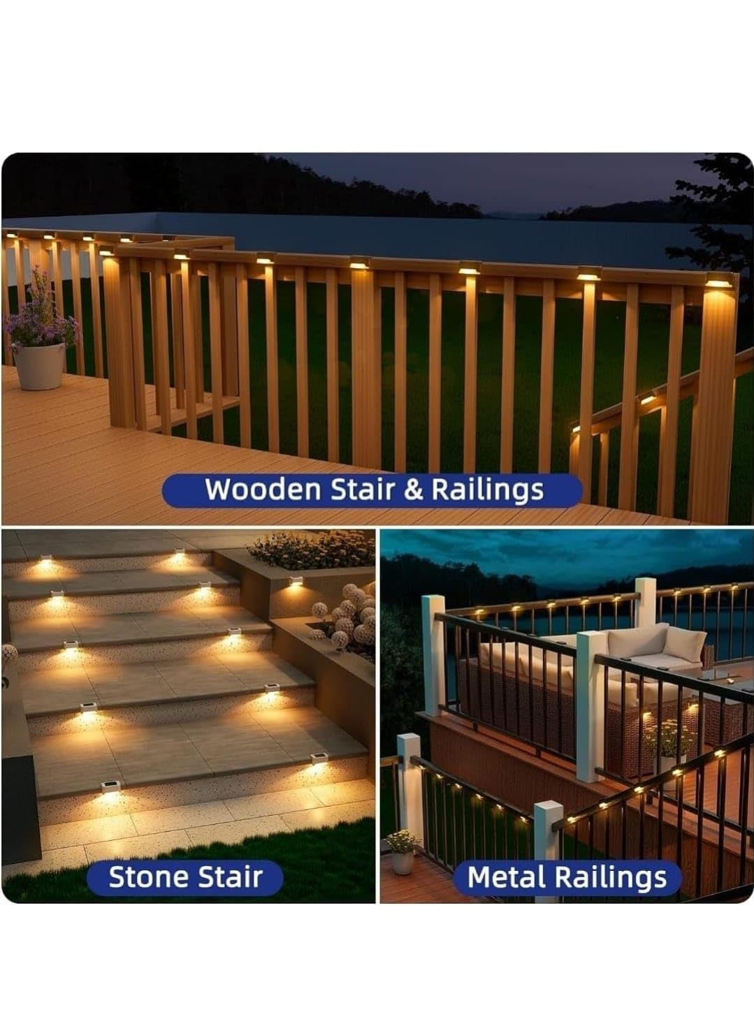 🌞 Step Solar Light Outdoor – Pack of 4