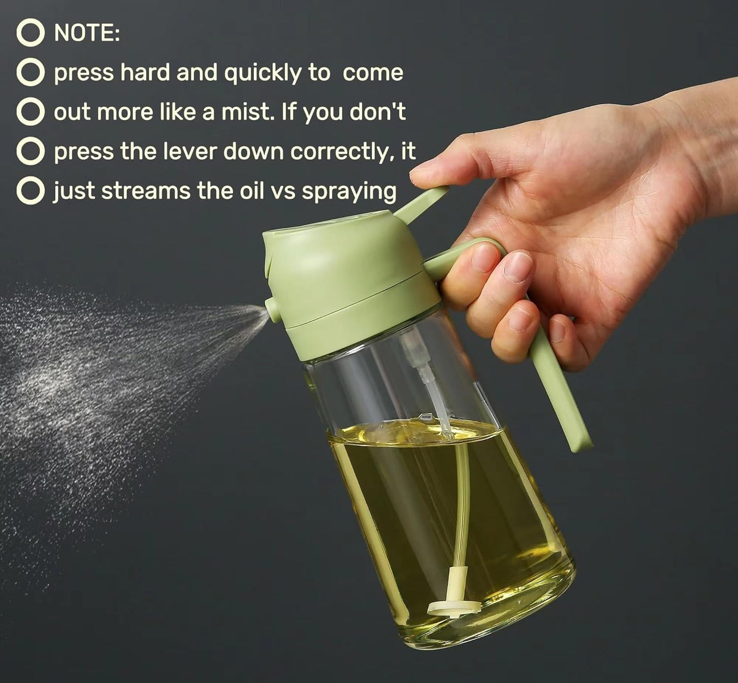 2-in-1 Oil Sprayer & Dispenser Bottle
