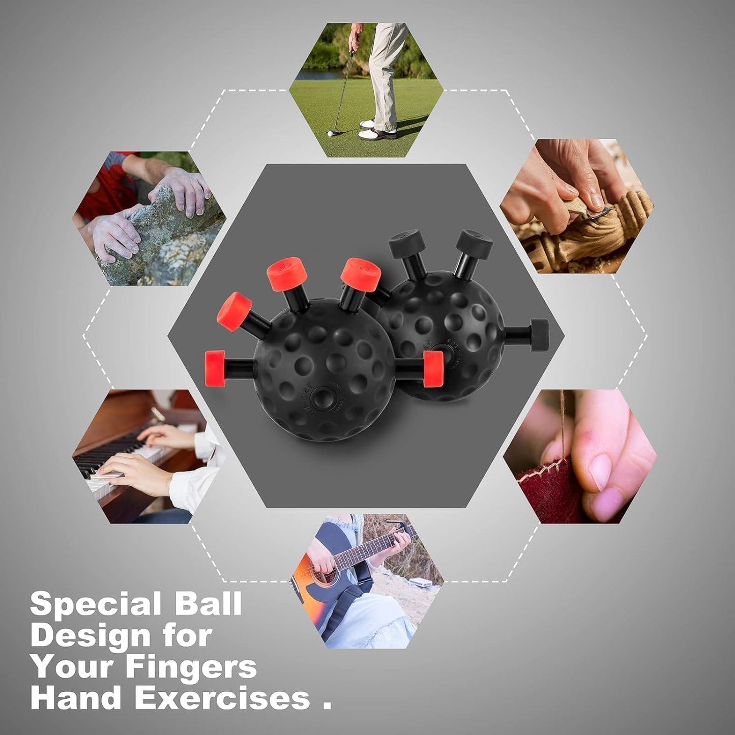 Hand Grip Strengthener Ball for Men & Women