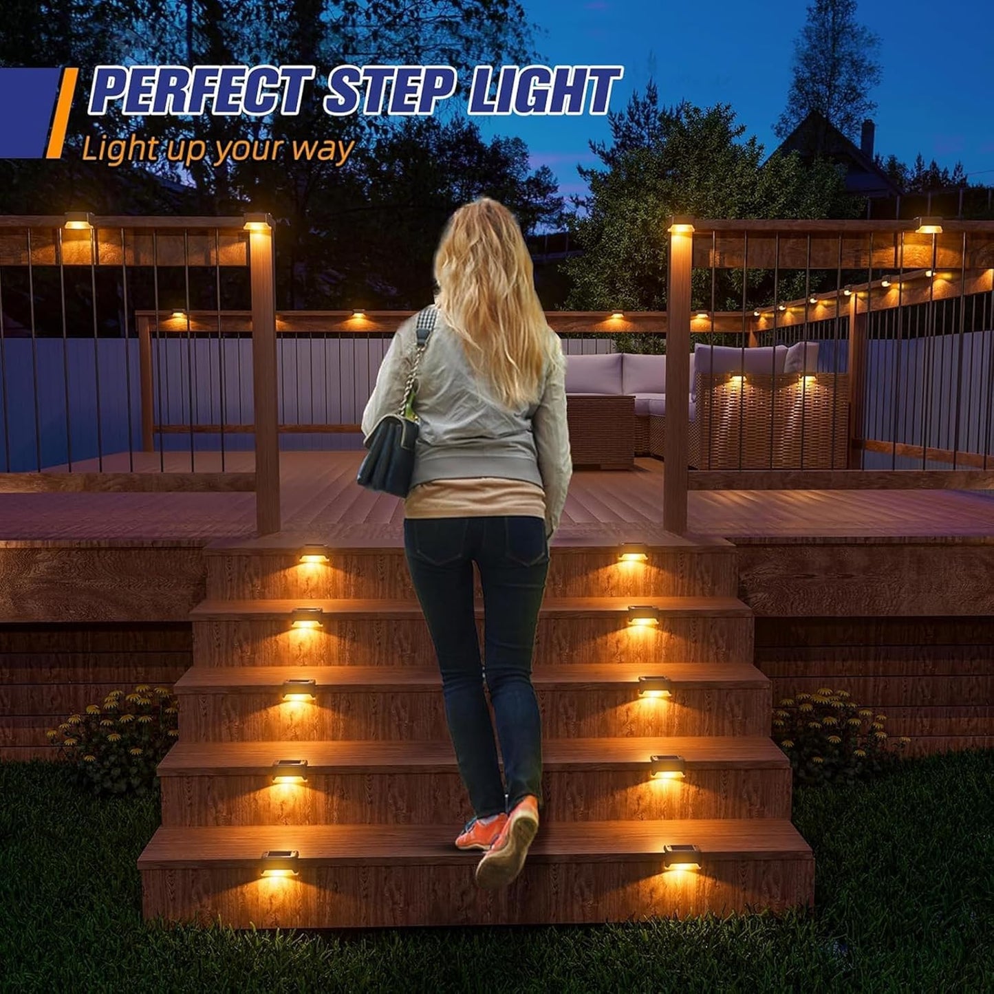 🌞 Step Solar Light Outdoor – Pack of 4