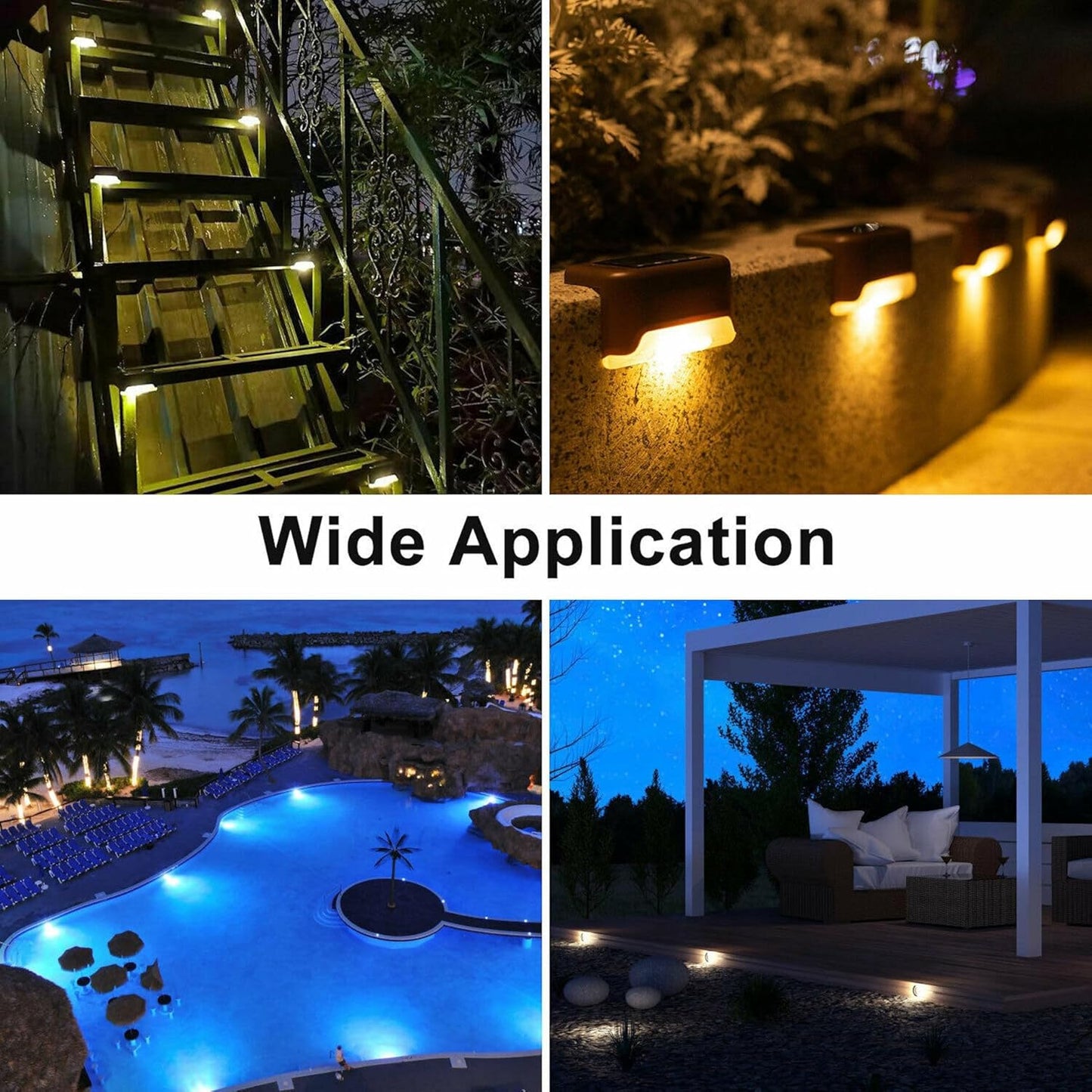 🌞 Step Solar Light Outdoor – Pack of 4